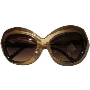 Linda Farrow Luxe Oversized Beveled Sunglasses